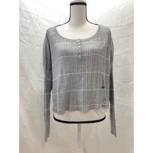 Holister distressed sweater top